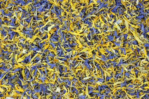 Blütenmix Blütentraum Blau Gelb Essblüten 100g